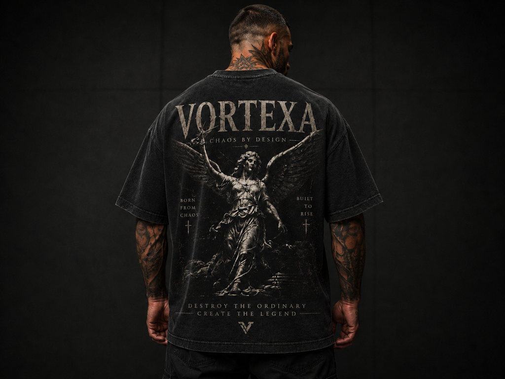 Chaos By Design Oversized Tee — Front VRTX Logo
