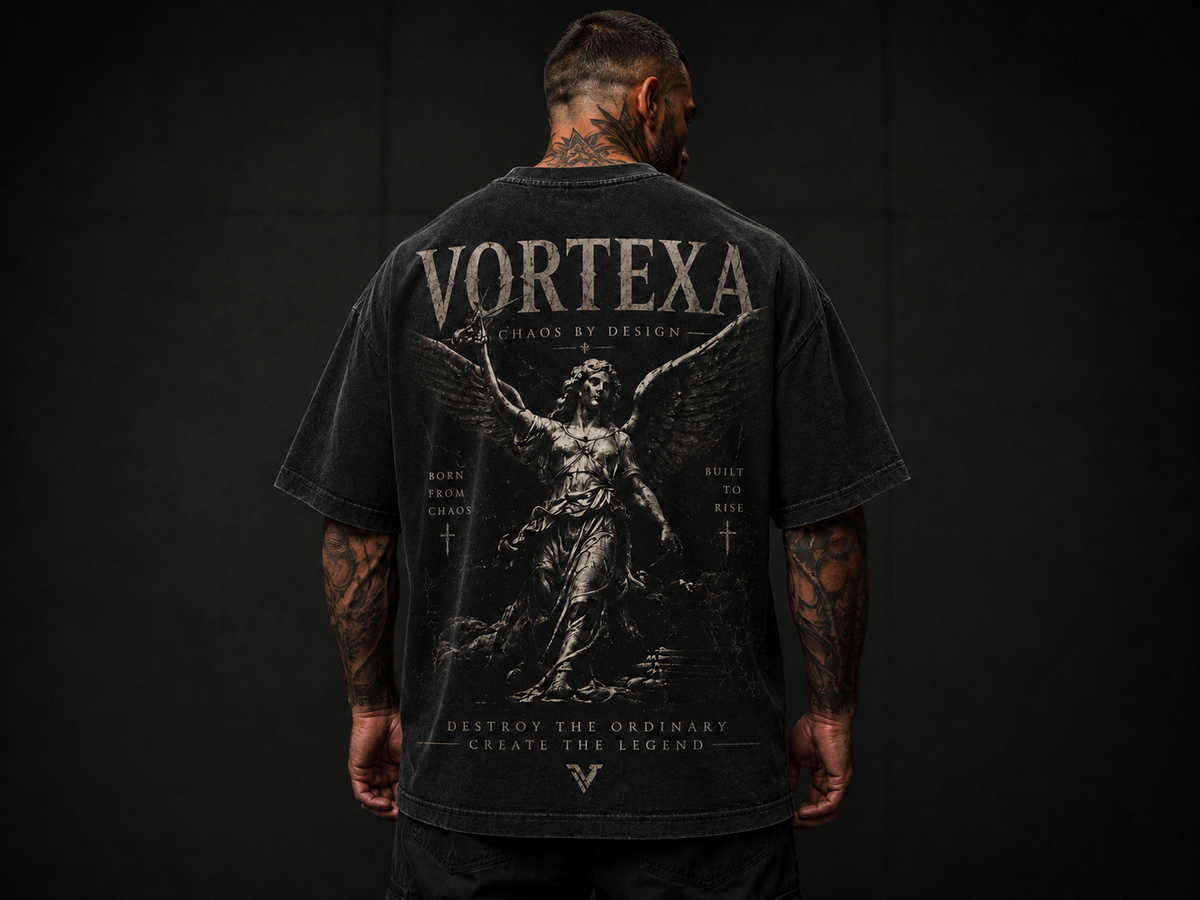 Chaos By Design Oversized Tee — Front VRTX Logo