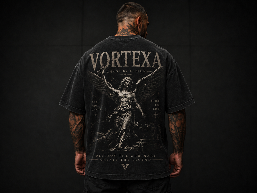 Chaos By Design Oversized Tee — Front VRTX Logo